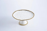 Pampa Bay Round Cake Stand Golden Salerno