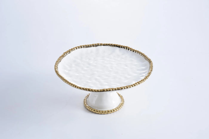 Pampa Bay Round Cake Stand Golden Salerno