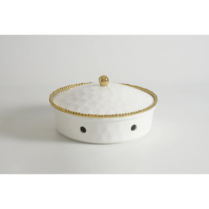 Pampa Bay Round Chafing Dish from our Golden Salerno Collection
