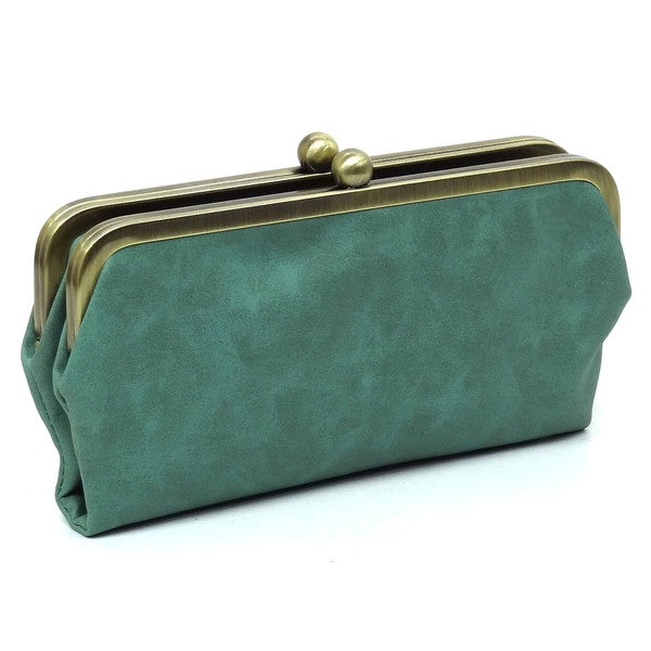 Fashion Kiss Lock Clutch Wallet