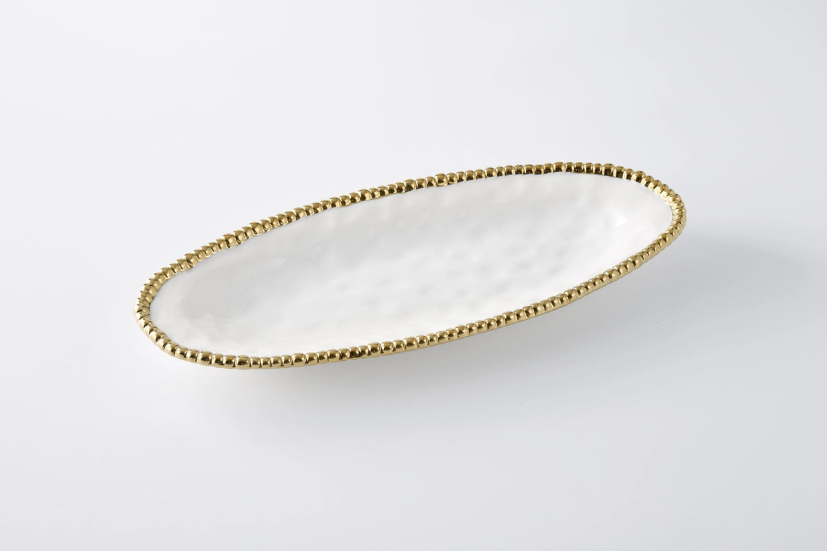 Pampa Bay Oval Serving Piece from our Golden Salerno