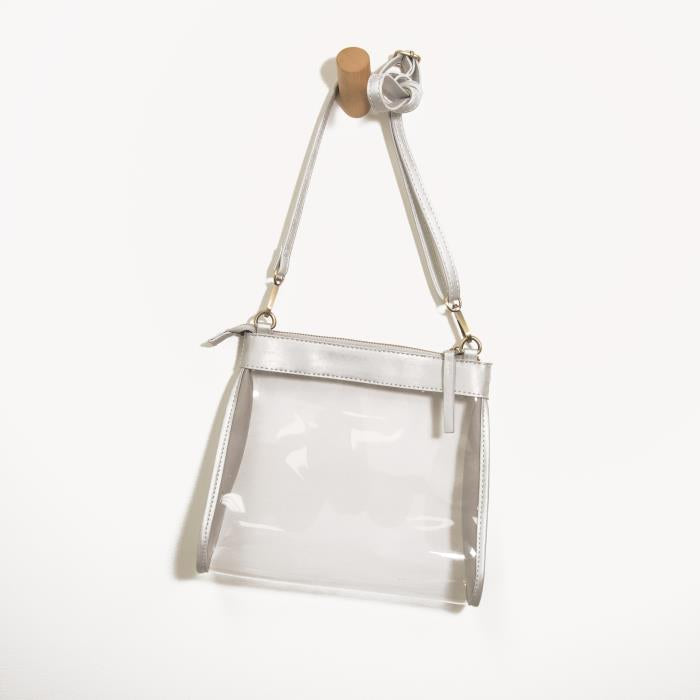 JOY SUSAN CLEAR TANYA TOPZIP CROSSBODY