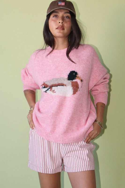 Duck Graphic Knit Sweater