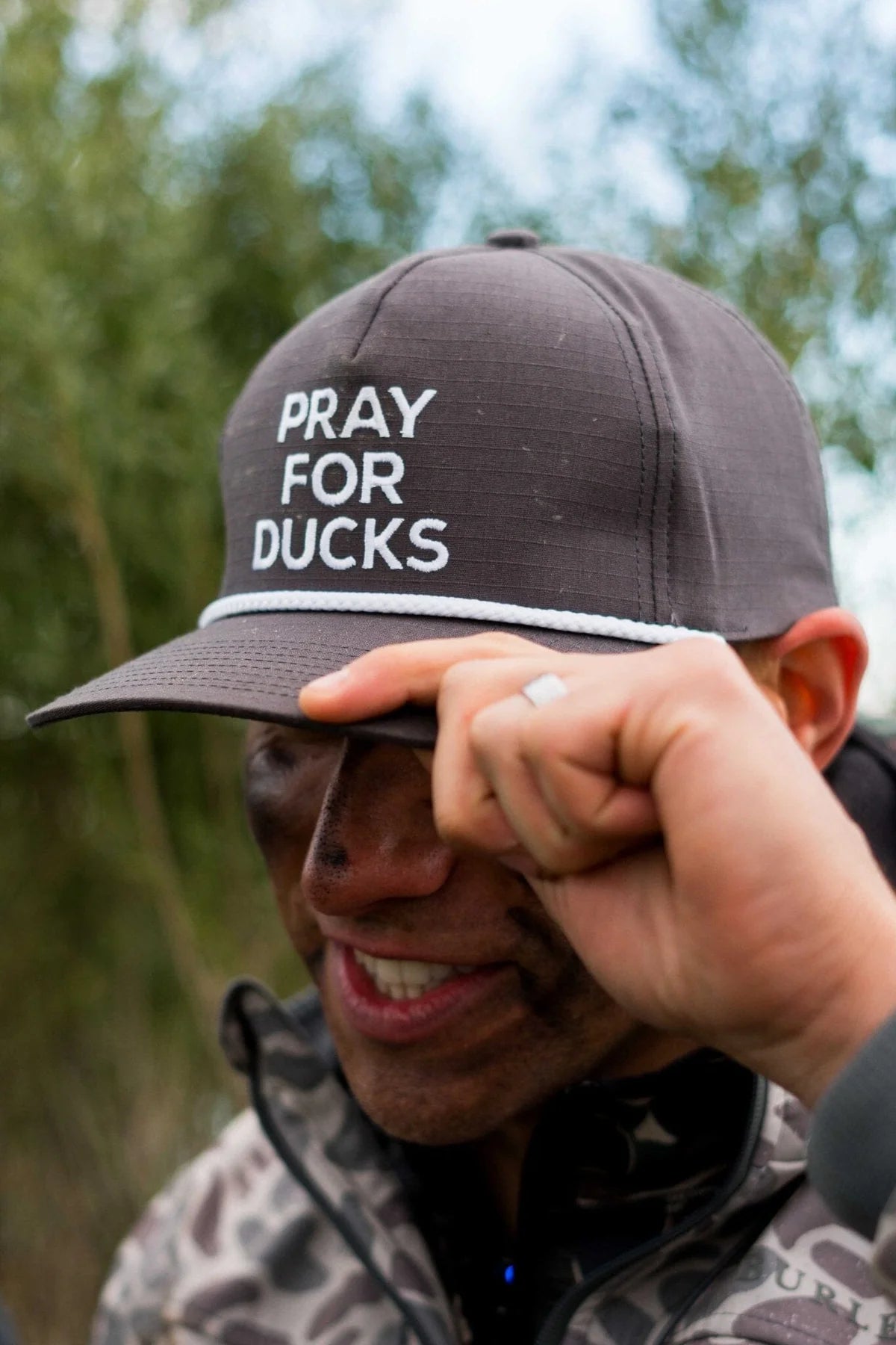 Burlebo Cap - Pray For Duck  - Charcoal