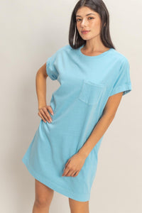 Round Neck T-shirt Mini Dress