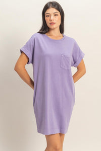 Round Neck T-shirt Mini Dress