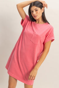 Round Neck T-shirt Mini Dress