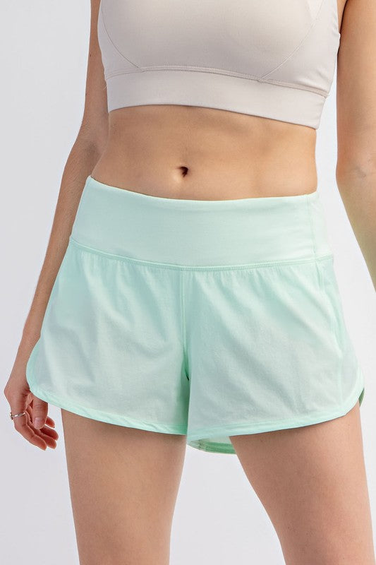 STRETCH WOVEN 2 IN 1 ACTIVE SHORTS