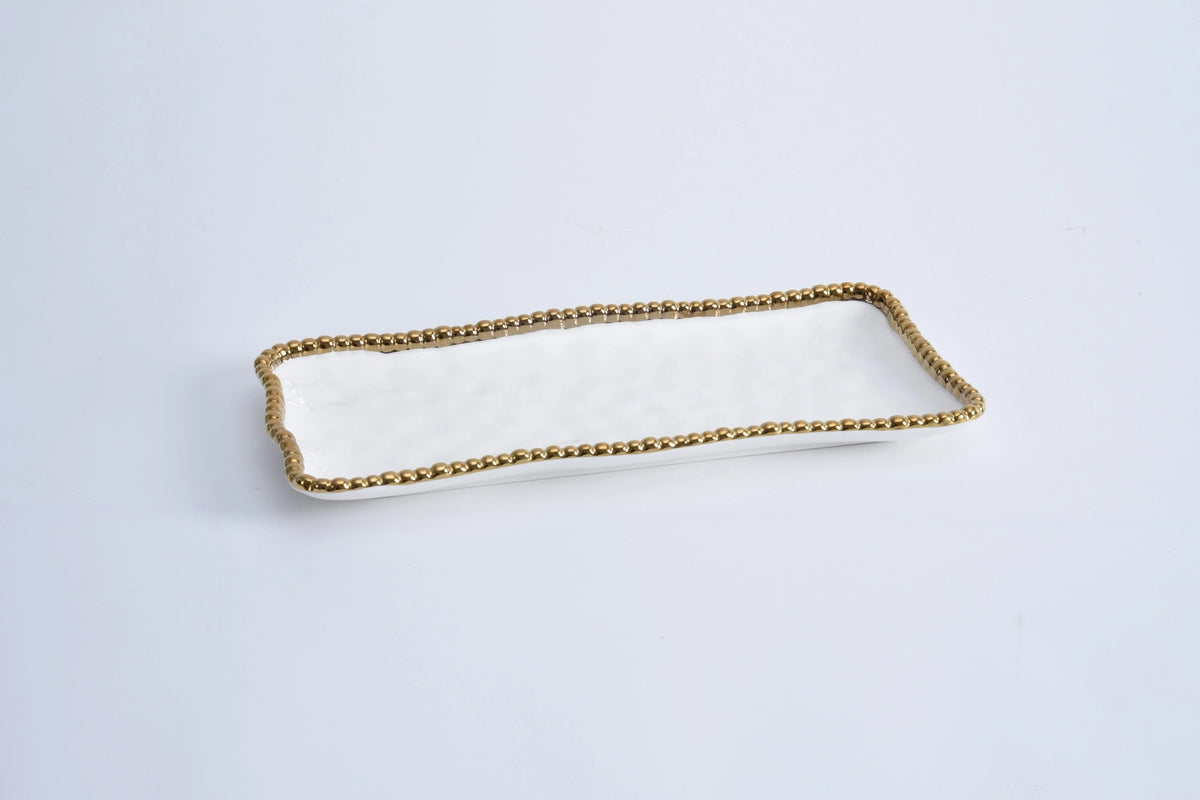 Pampa Bay Medium Rectangular Tray  Golden Salerno