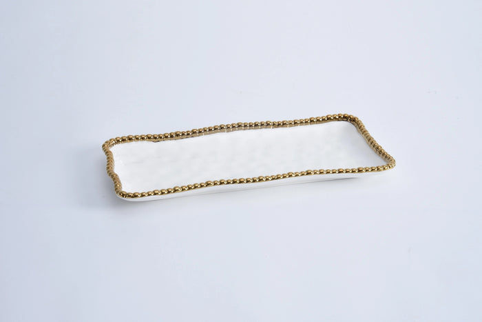 Pampa Bay Medium Rectangular Tray  Golden Salerno