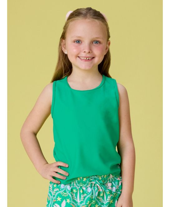 RuffleButts Bright Green Active Tank Top