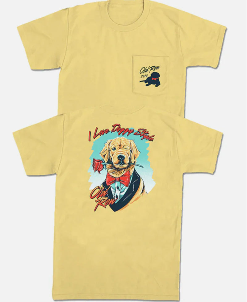 OLD ROW THE DOGGY STYLE POCKET TEE