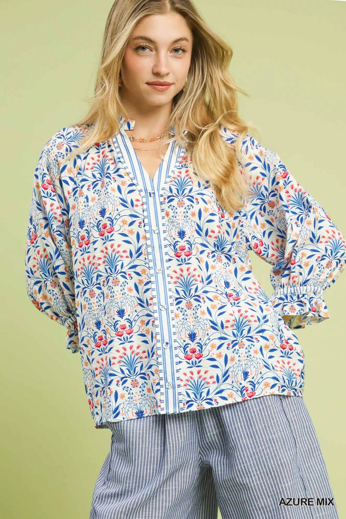 Botanical Print Blouse
