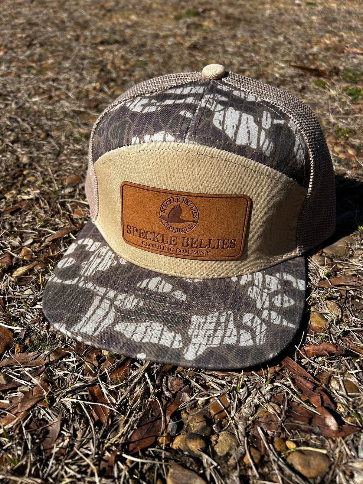 Speckle Bellies - Logo Rec Leather Patch 7 Panel - Muddy Boddy