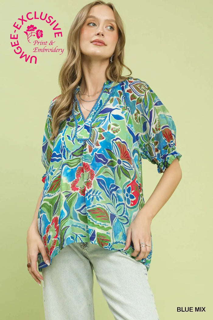 Floral Print Top