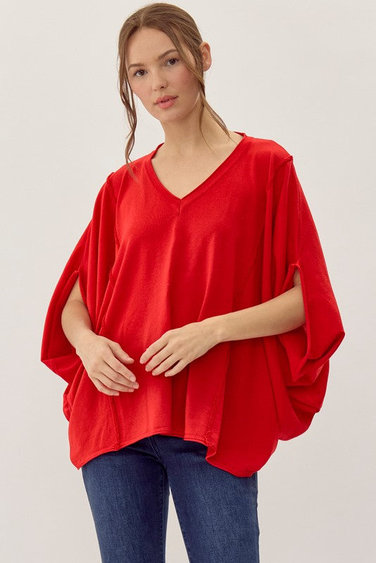 Solid Loose-Fit Tunic Top