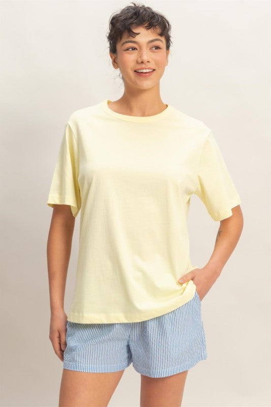 Oversized Short Sleeve Crew Neck T-shirt