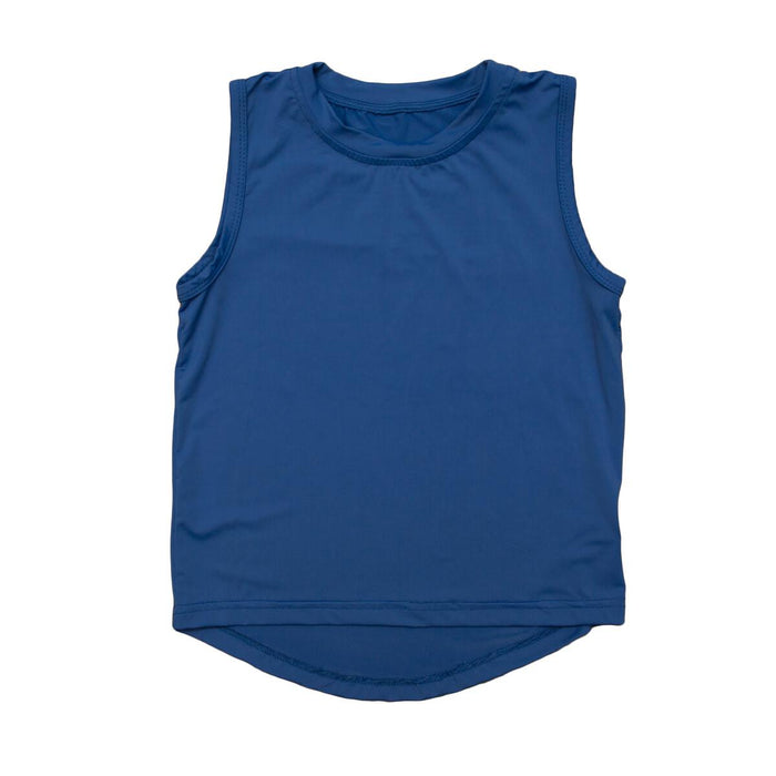 Belle Cher High Low Tank Royal Blue