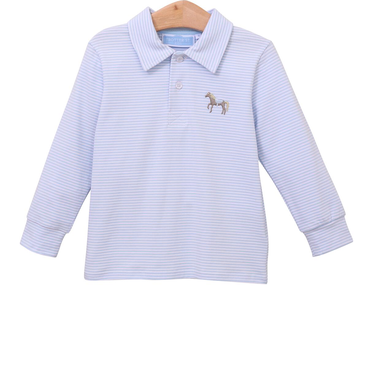 Trotter Street Horse Embroidery Polo