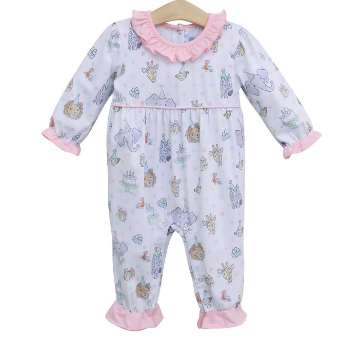 Trotter Street Party Animals Ruffle Romper