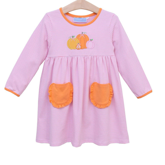 Trotter Street Pumpkin Patch LS Dress