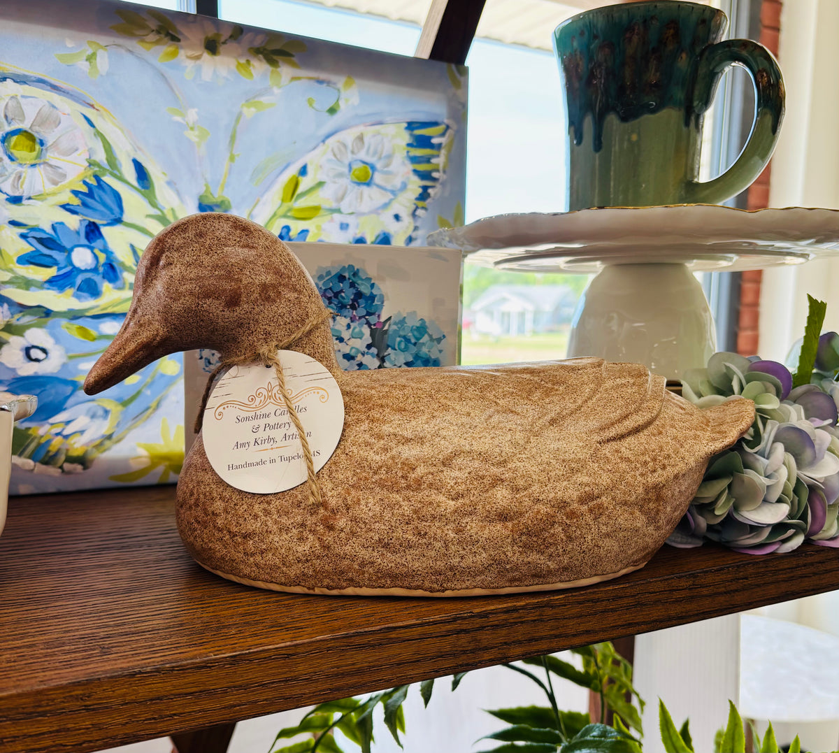 Sonshine Pottery Brown Large Duck