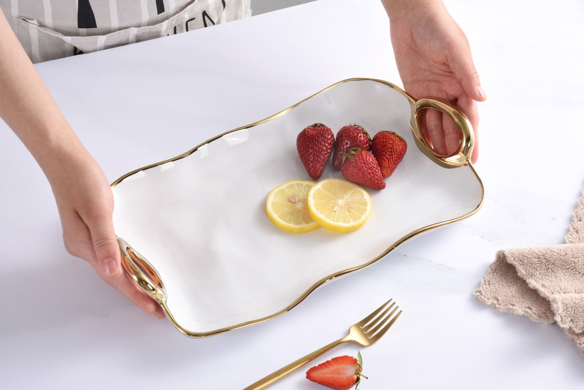 Pampa Bay Small Platter from our Golden Handles
