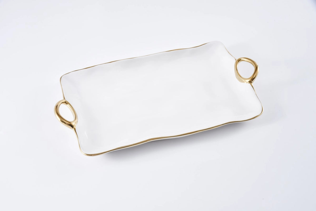 Pampa Bay Large Platter from our Golden Handles