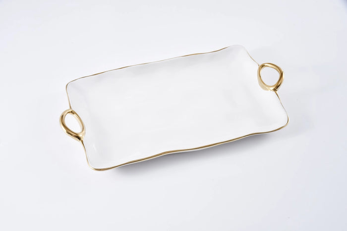 Pampa Bay Large Platter from our Golden Handles
