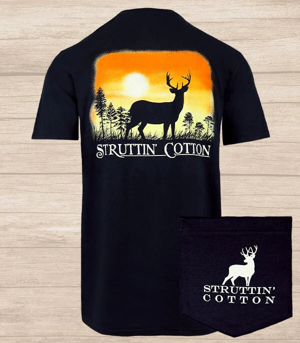 Struttin Cotton- Buck Silhouette T-Shirt