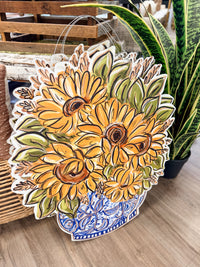 Chinoiserie sunflowers 