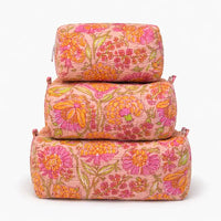 3 in 1 Cosmetic Quilted Bags