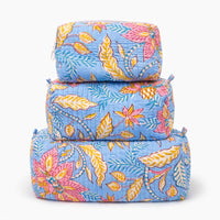 3 in 1 Cosmetic Quilted Bags