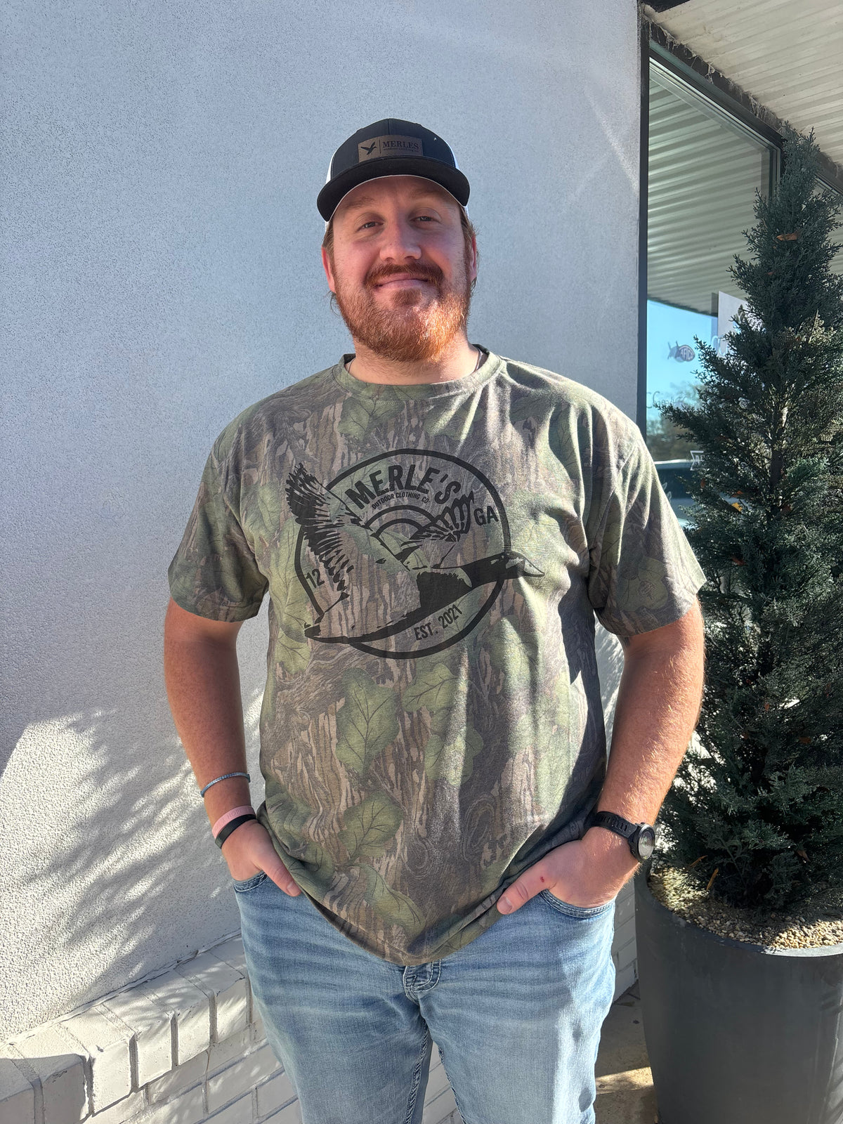 Merle’s Logo Full Foliage Short Sleeve Ter