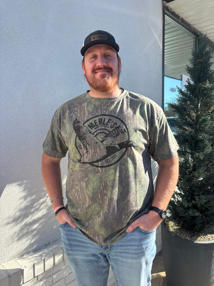 Merle’s Logo Full Foliage Short Sleeve Ter