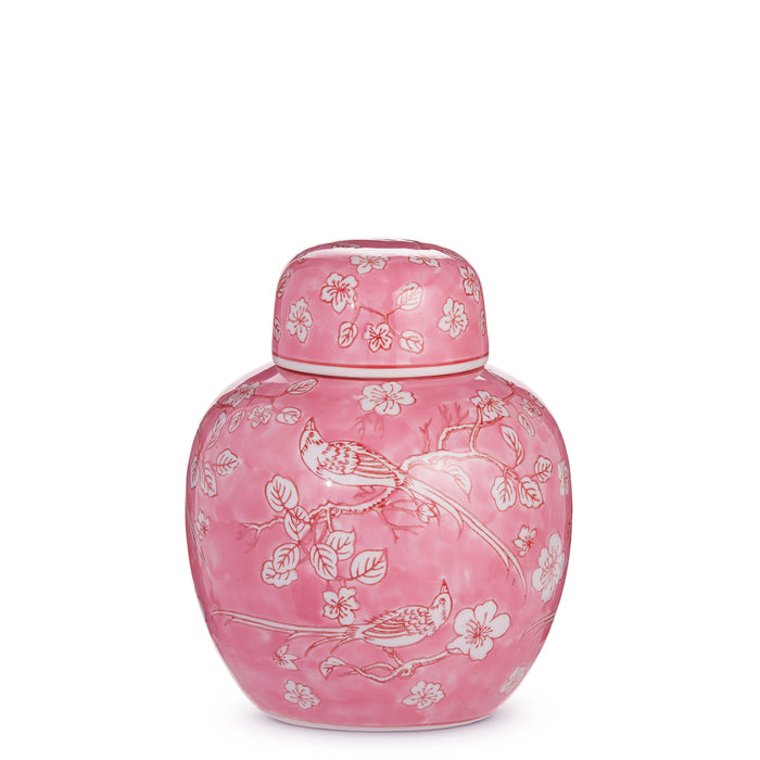 Raz 9" Pink Round Jar