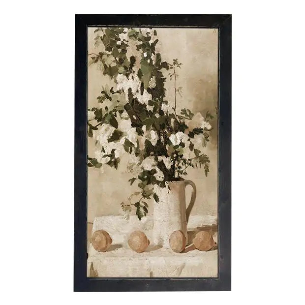 RUSTIC FRAMED LEMONS ON THE TABLE WALL ART