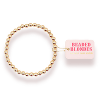 5mm Gold Beaded Bracelet