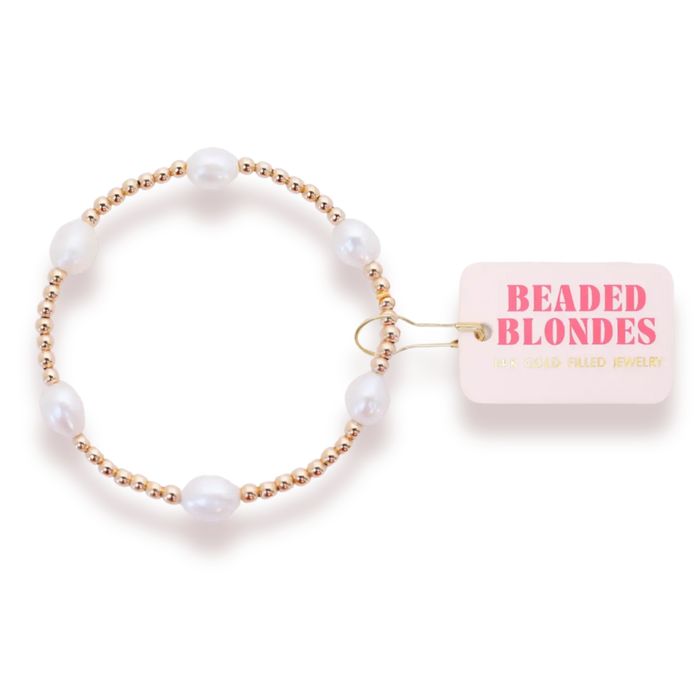 Pearl Poppi Bracelet in Gold