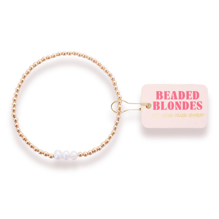 Harper Pearl Bracelet in Gold