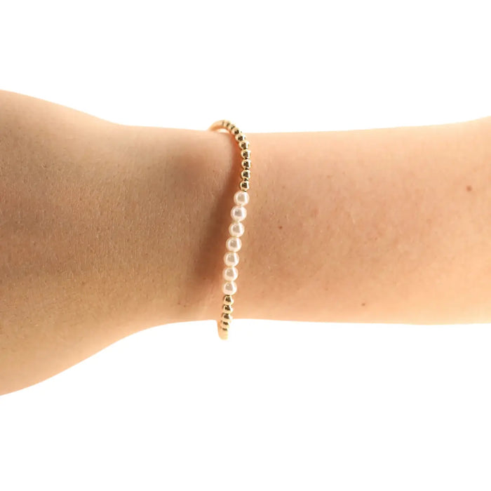 Sophia Pearl Bracelet in Gold