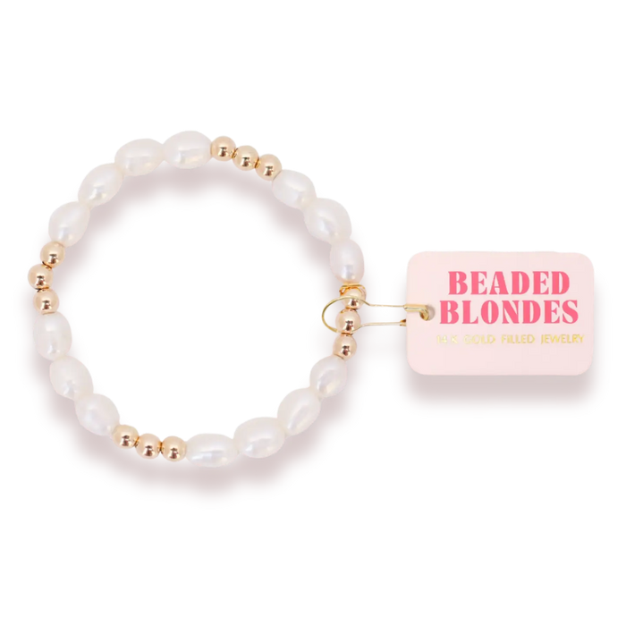 Willow Pearl Bracelet in Gold