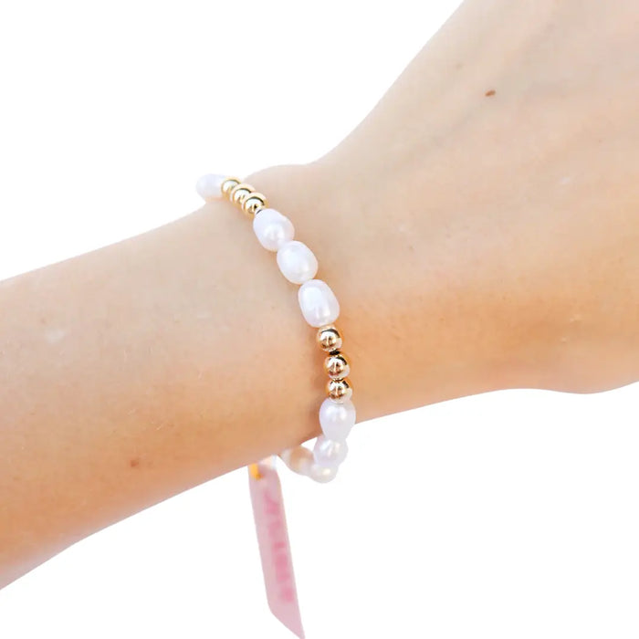 Willow Pearl Bracelet in Gold
