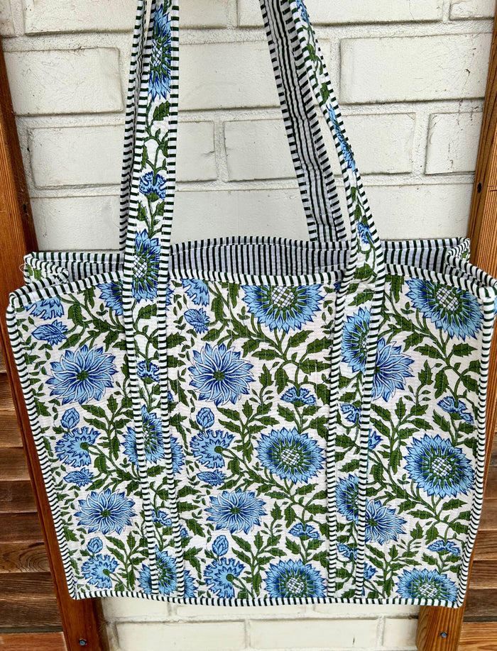 Quilted Large Tote Bag