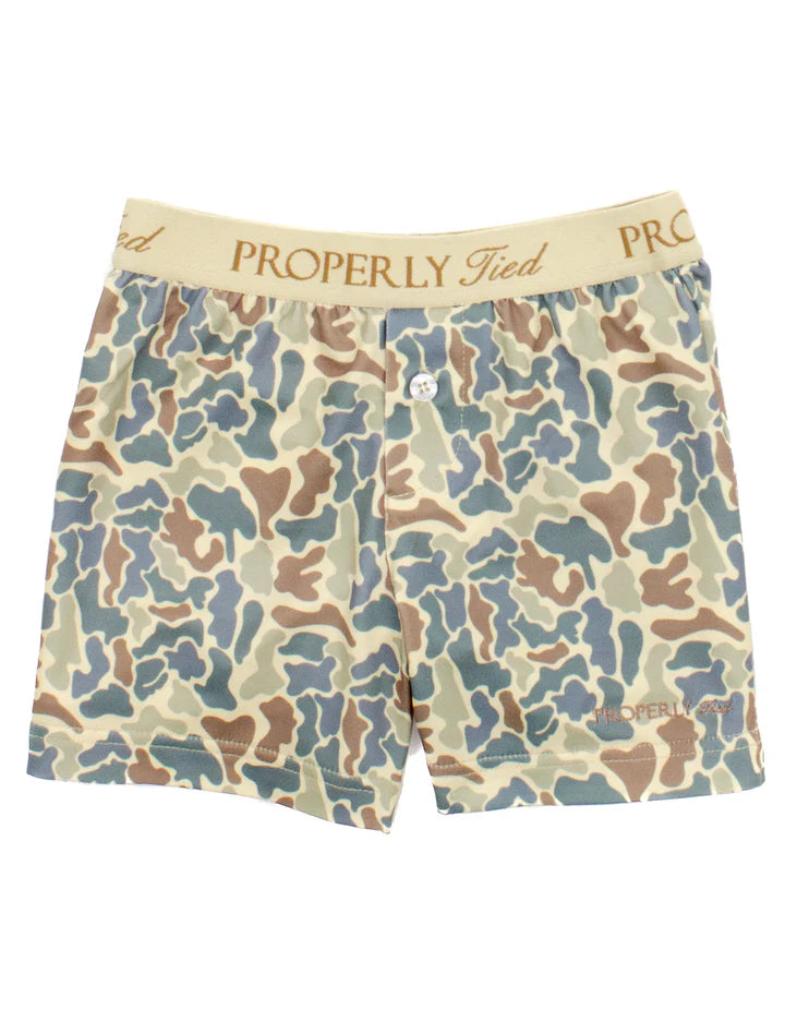 Properly Tied Boys Inlet Boxer Field Camo