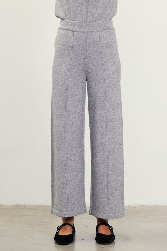 KNIT CROPPED PANTS