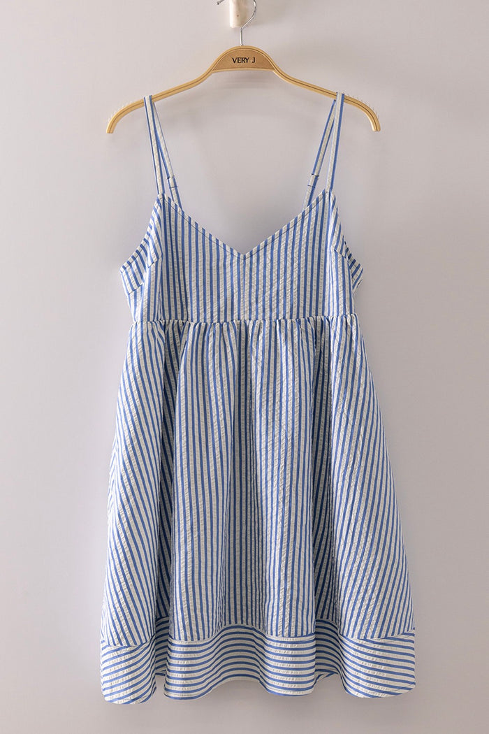 Stripe Bow Babydoll Sundress