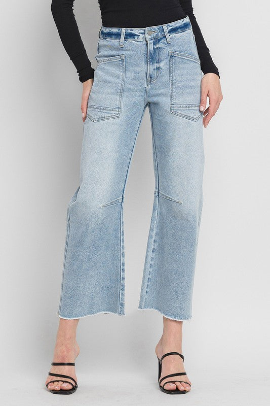 SUPER HIGH RISE BARREL JEANS