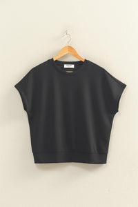 Crew Neck  Dolman Sleeve Short Set