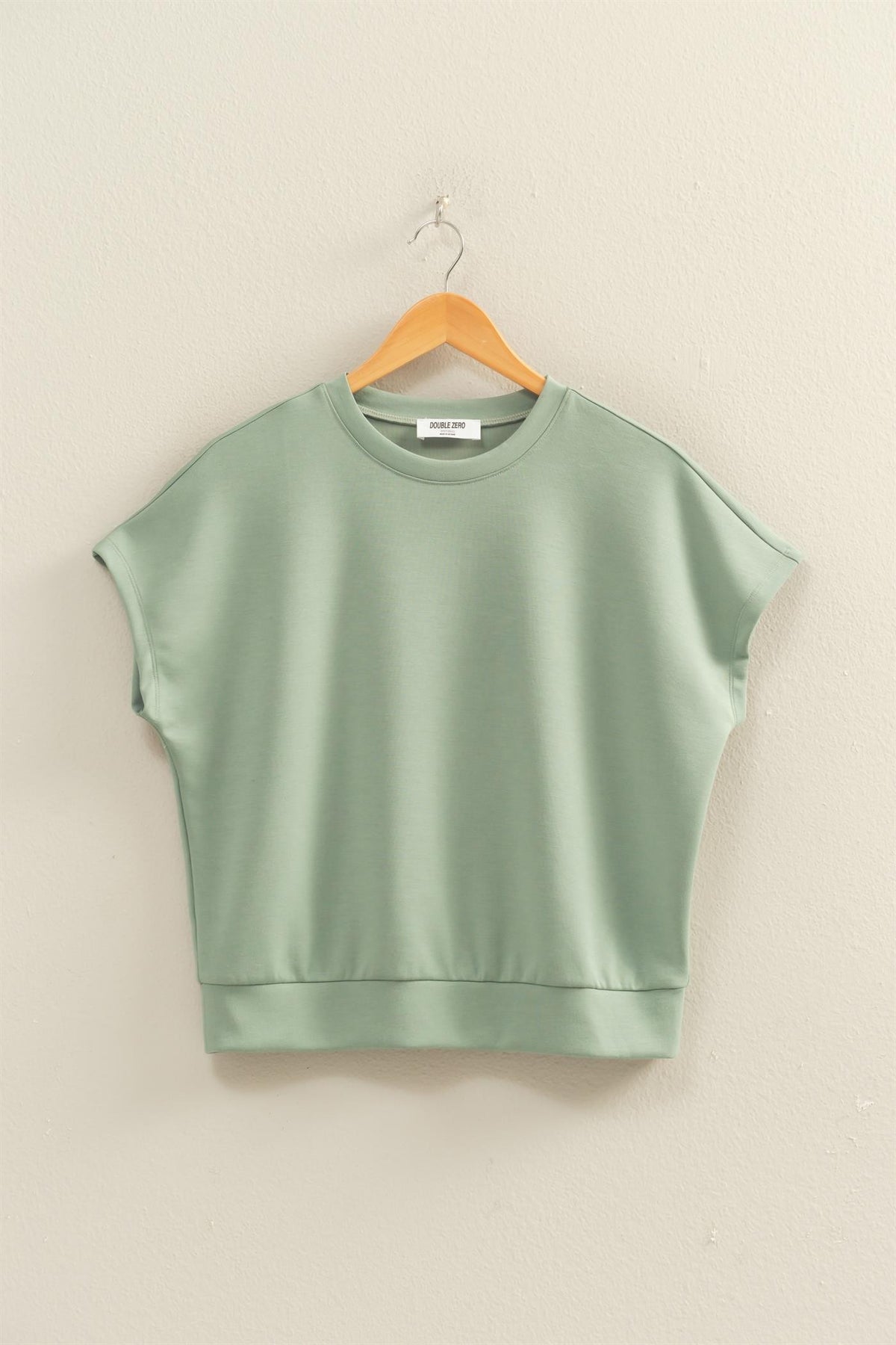 Crew Neck  Dolman Sleeve Short Set